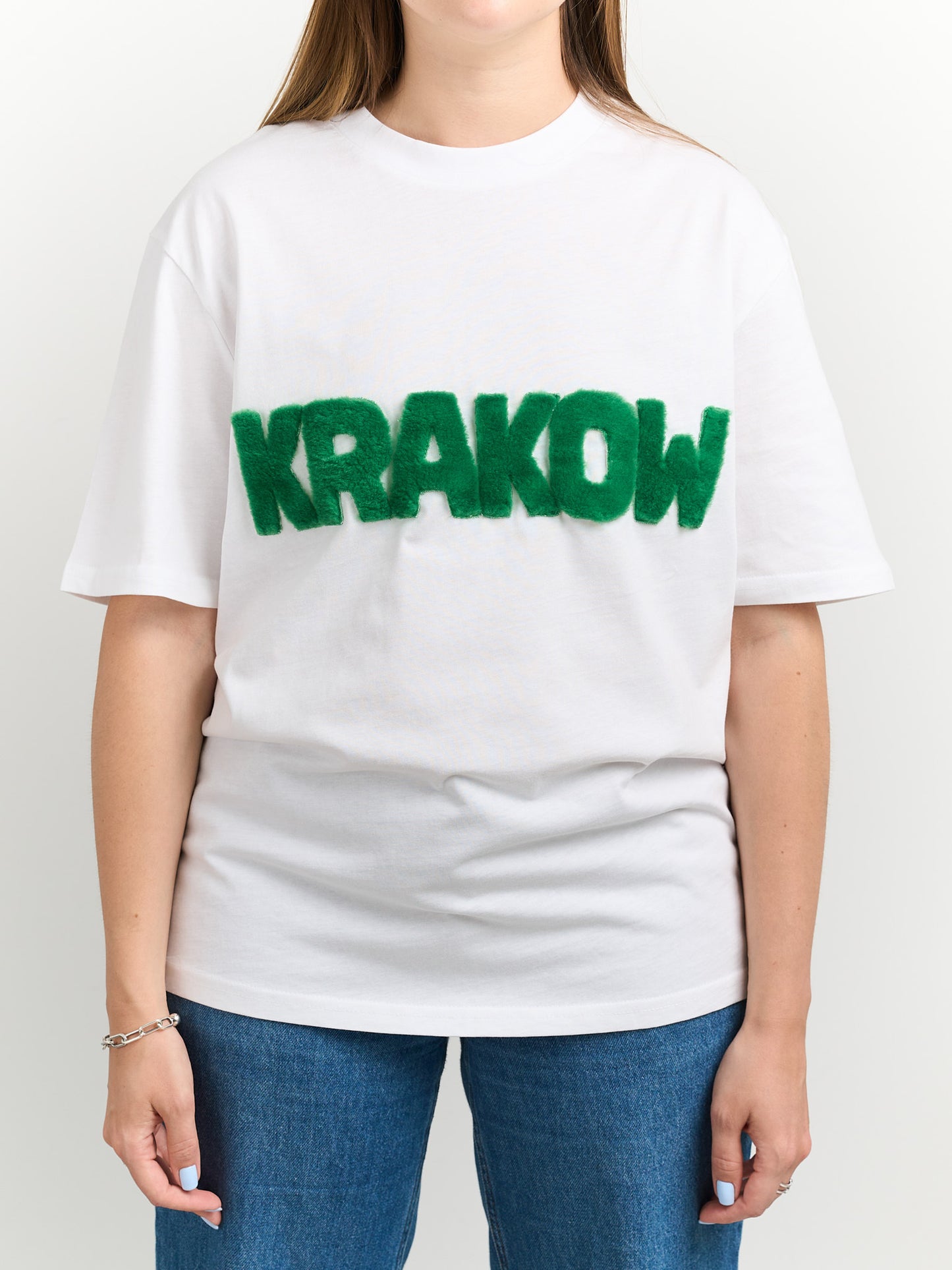 Koszulka KRAKOW z futrzanym napisem