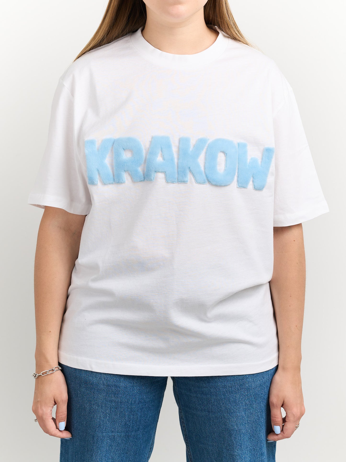 Koszulka KRAKOW z futrzanym napisem