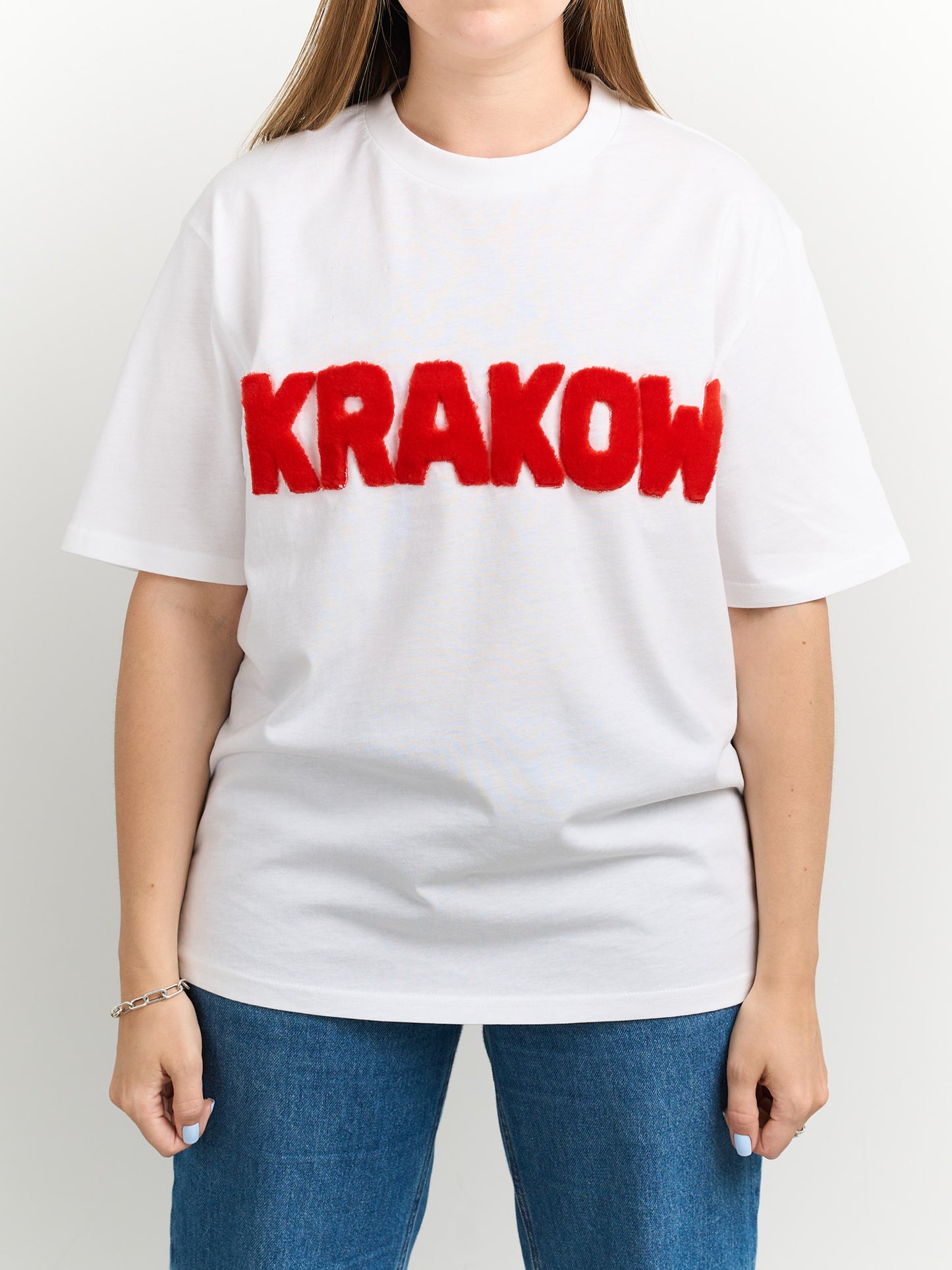 Koszulka KRAKOW z futrzanym napisem