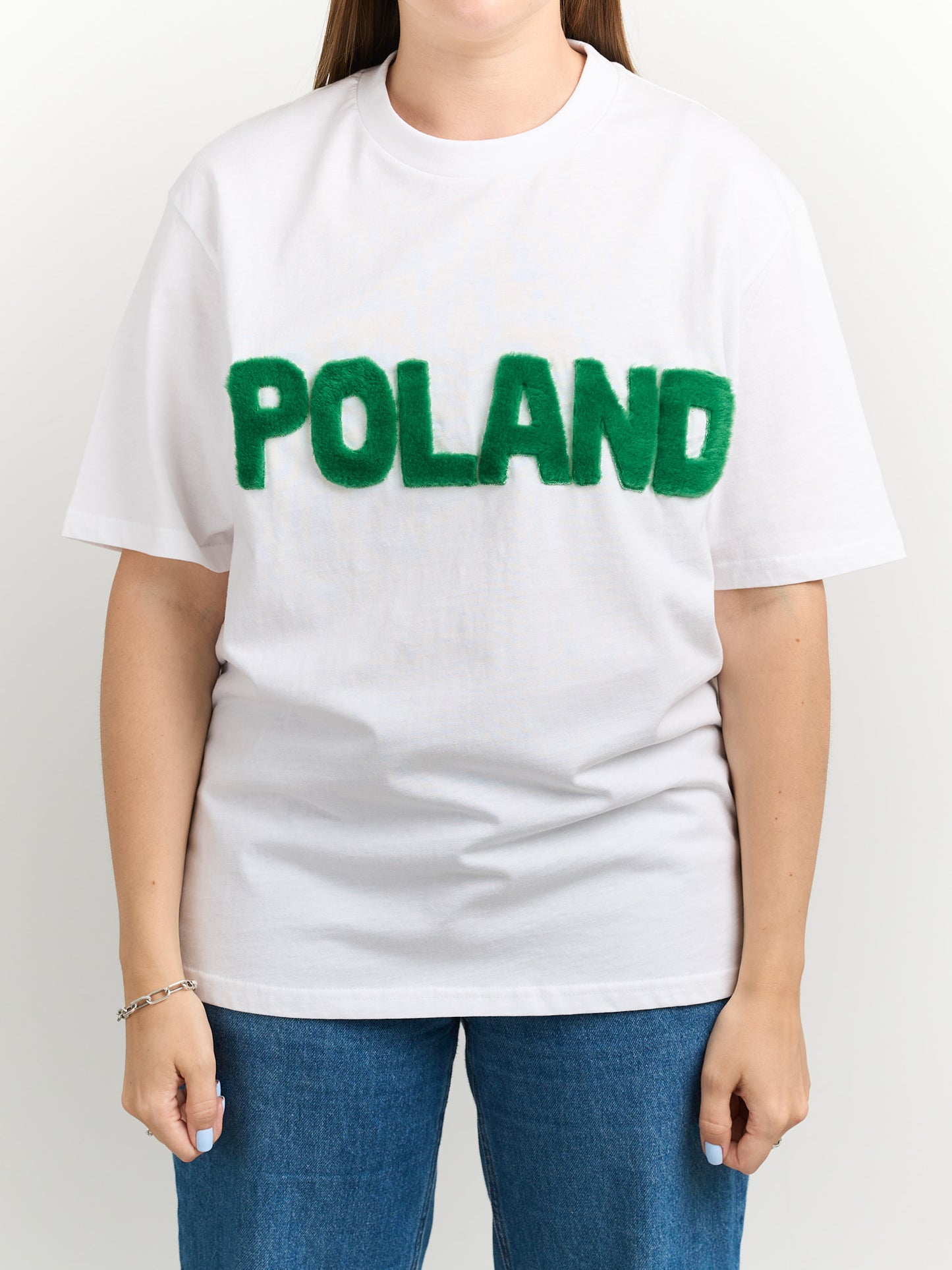 Koszulka POLAND z futrzanym napisem