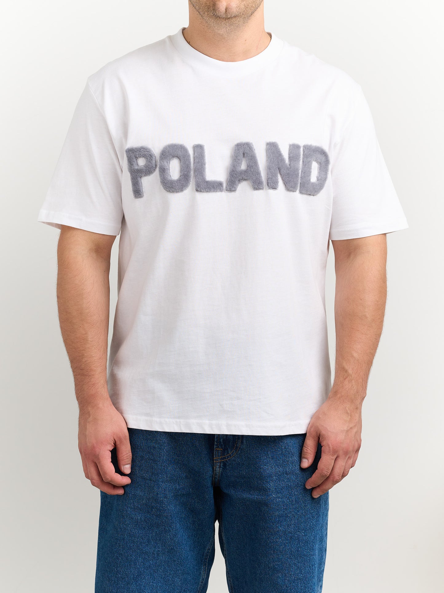 Koszulka POLAND z futrzanym napisem