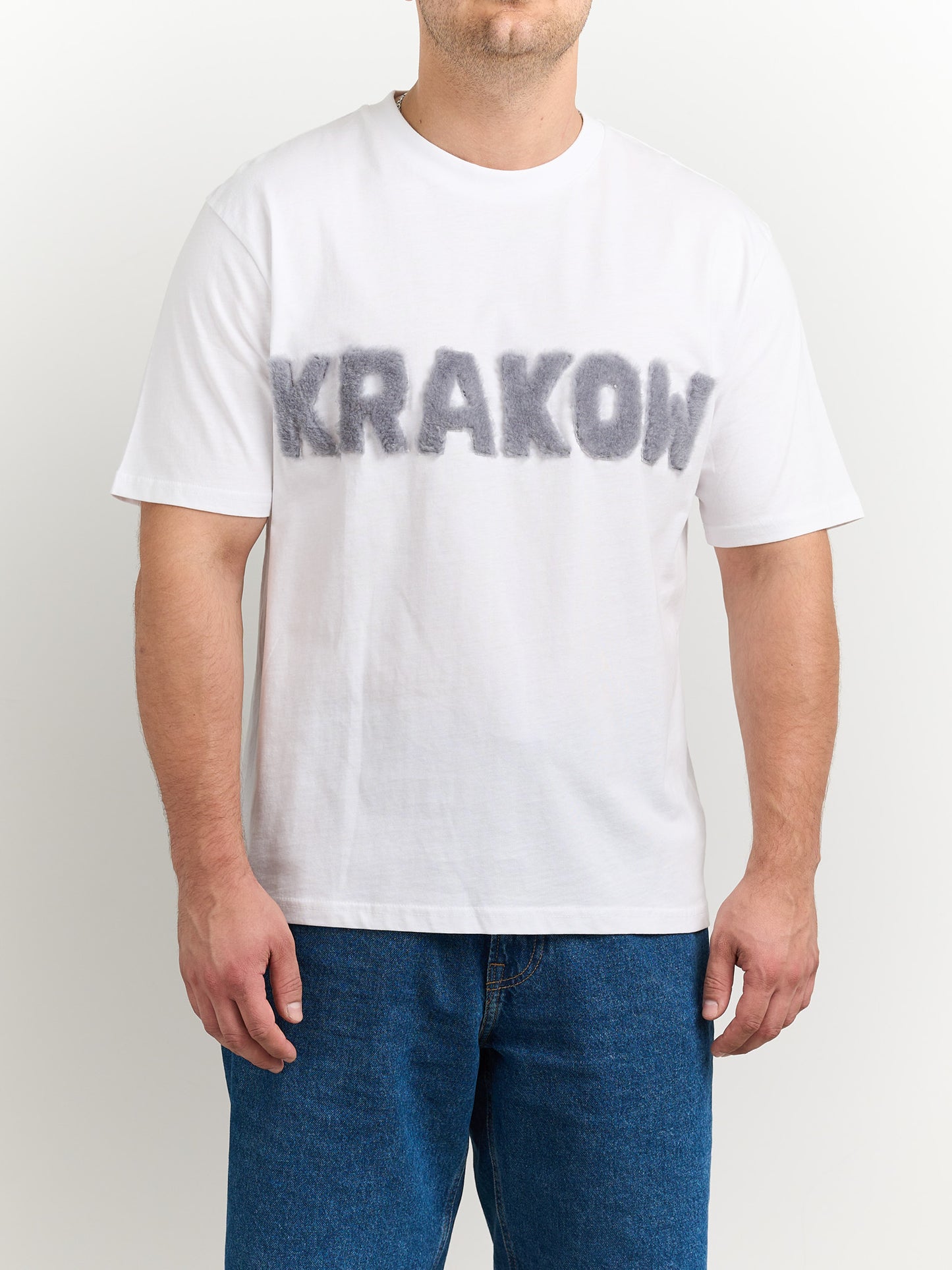 Koszulka KRAKOW z futrzanym napisem