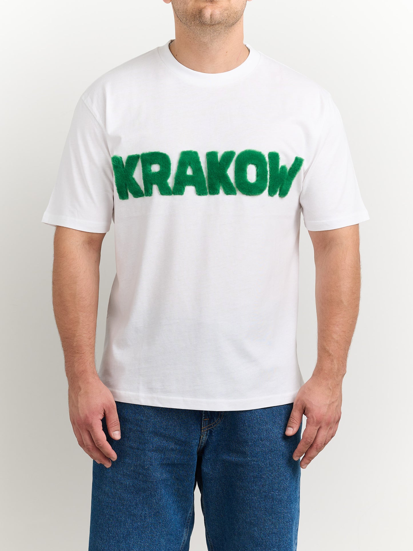 Koszulka KRAKOW z futrzanym napisem