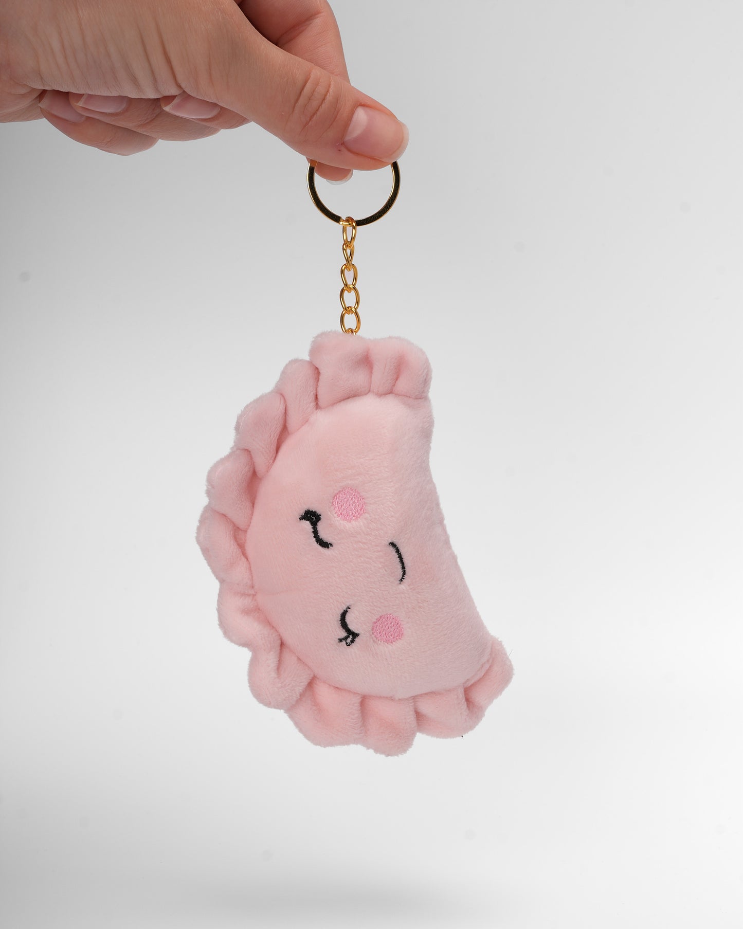 Handmade Plush Pierogi Keychain
