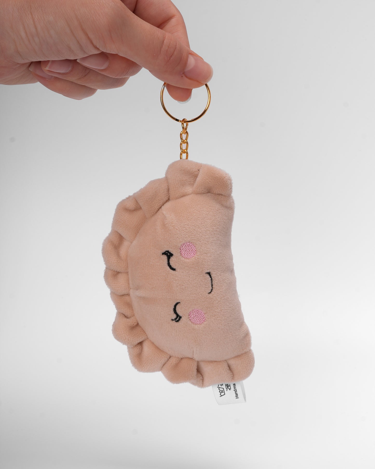 Handmade Plush Pierogi Keychain