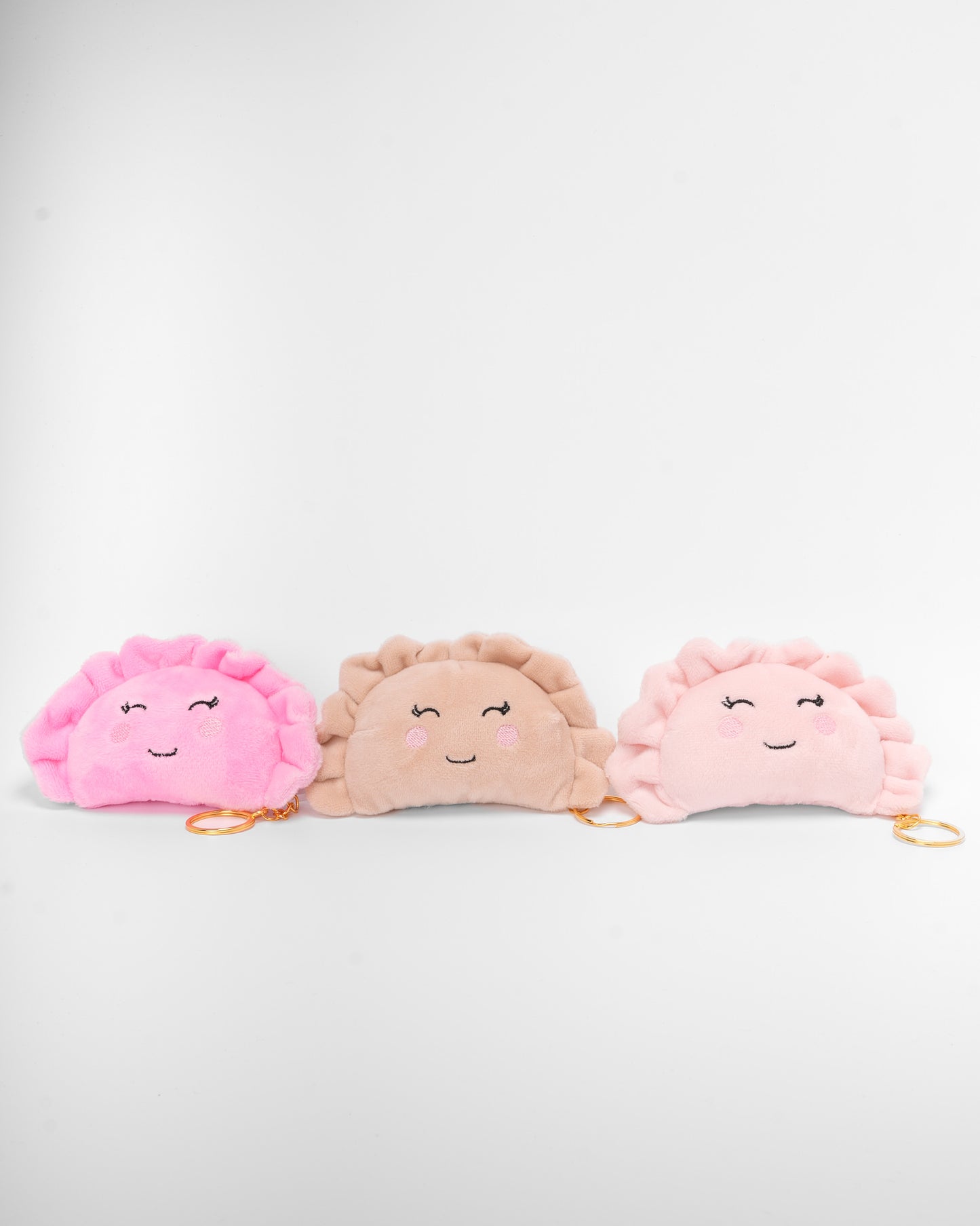 Handmade Plush Pierogi Keychain