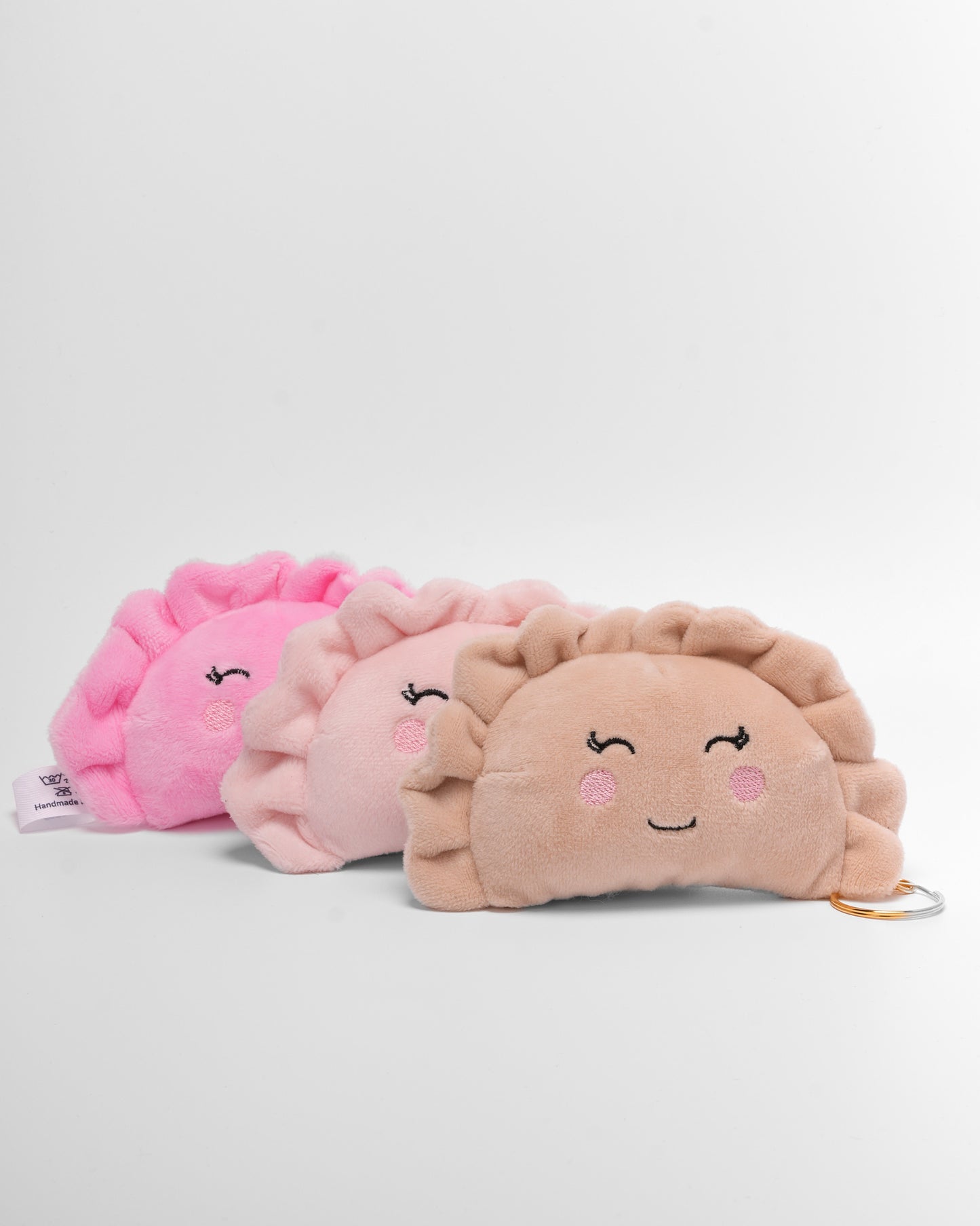 Handmade Plush Pierogi Keychain