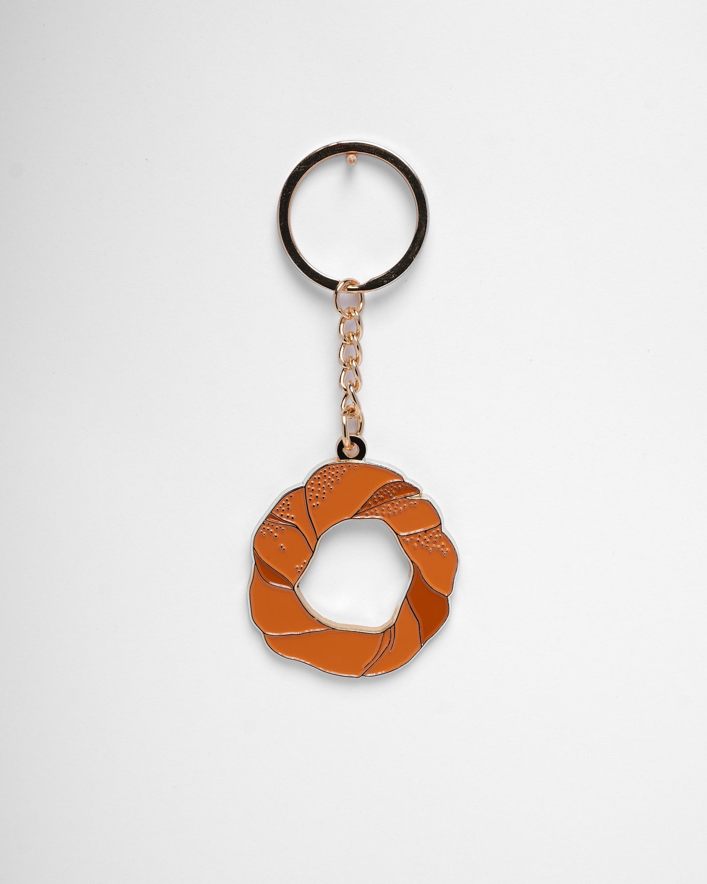 Bagel Keychain