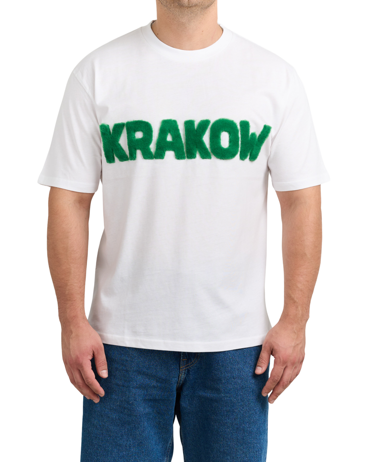 Koszulka KRAKOW z futrzanym napisem
