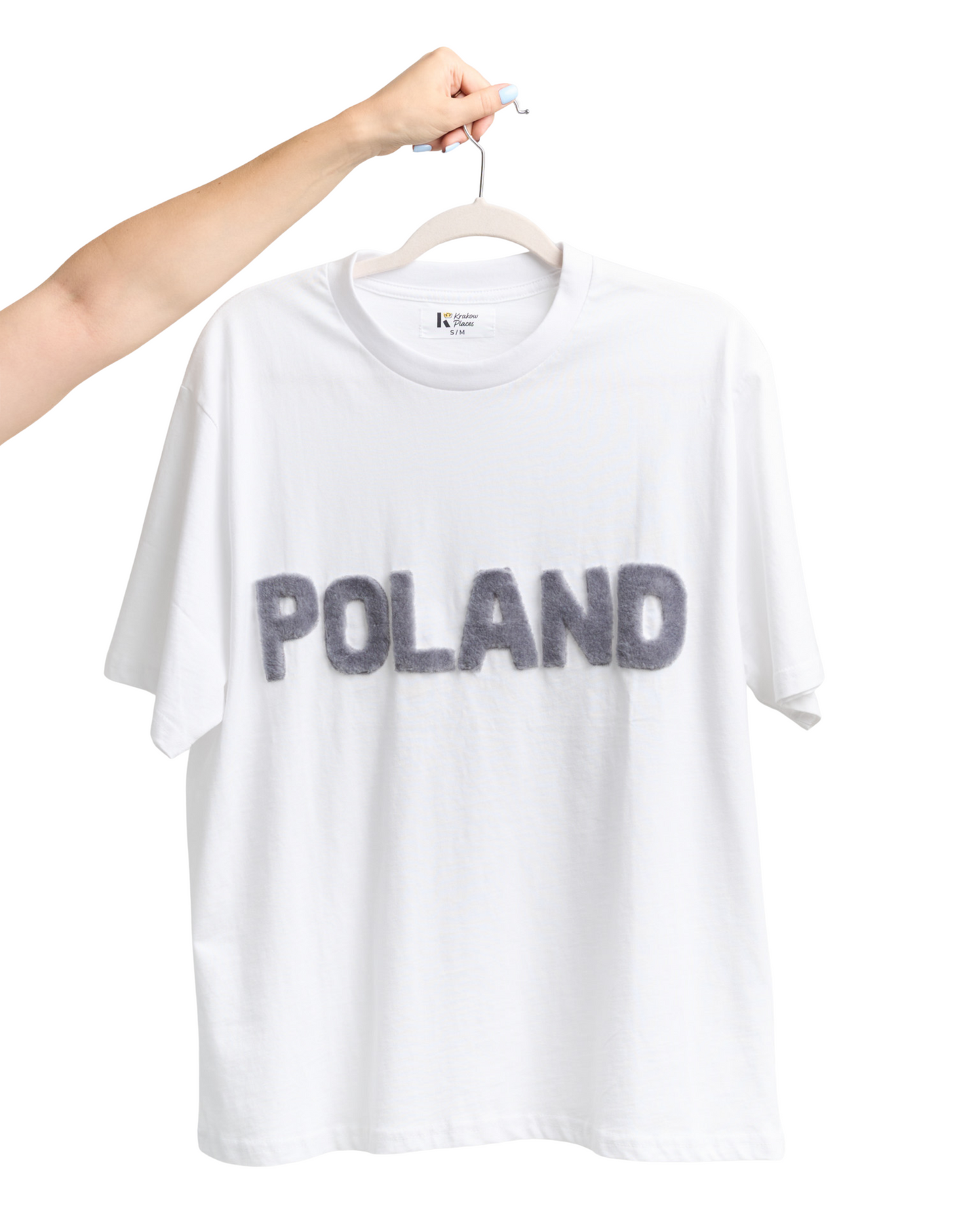 T-Shirt POLAND with Handcrafted Fur Lettering