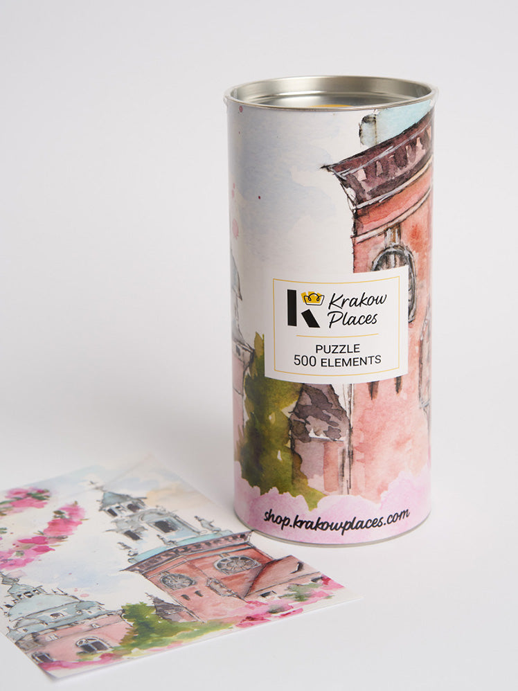 Puzzle Kraków - Kwitnące Wiśnie na Wawelu