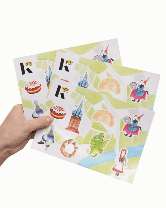 Stickers Krakow Map
