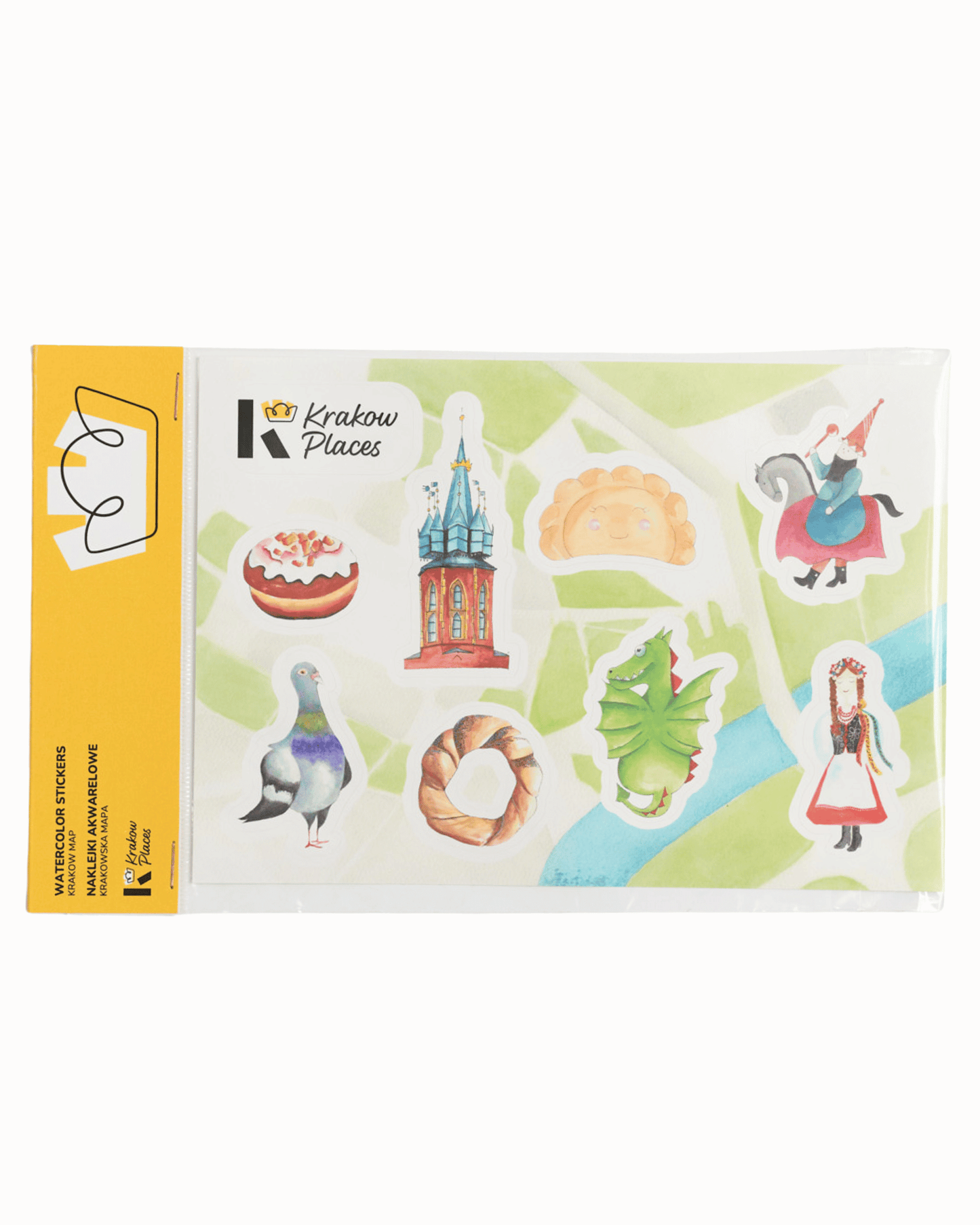 Stickers Krakow Map