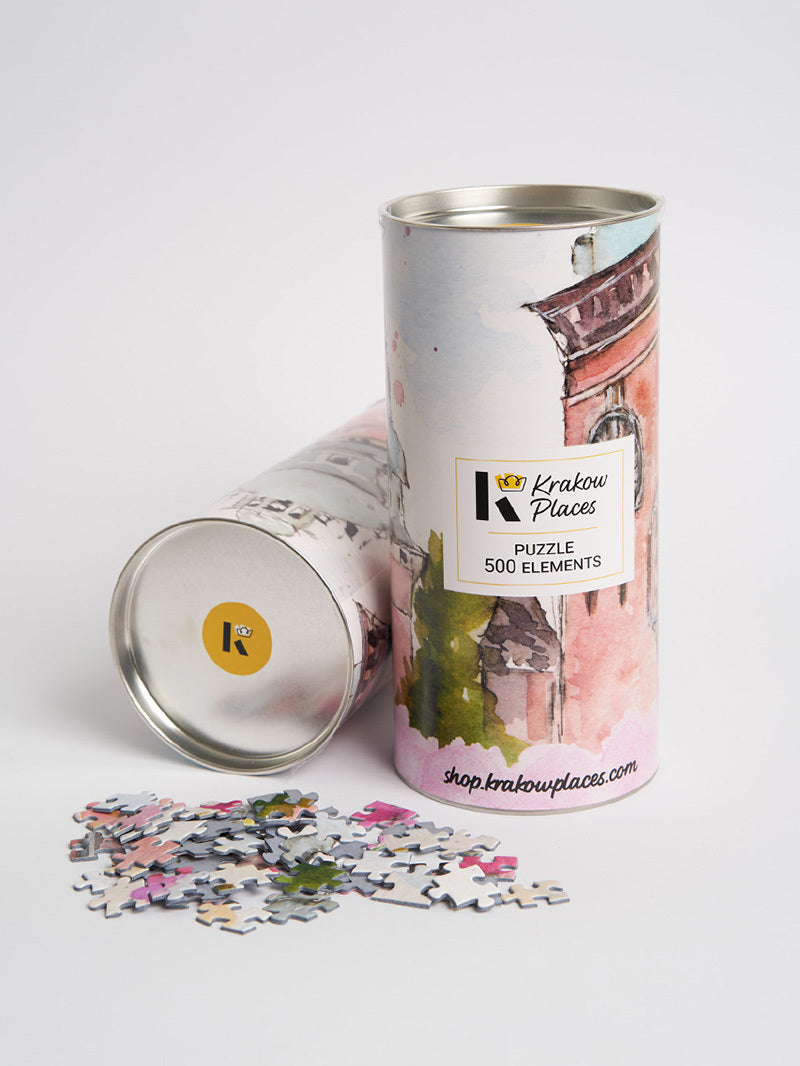 Puzzle Kraków - Kwitnące Wiśnie na Wawelu