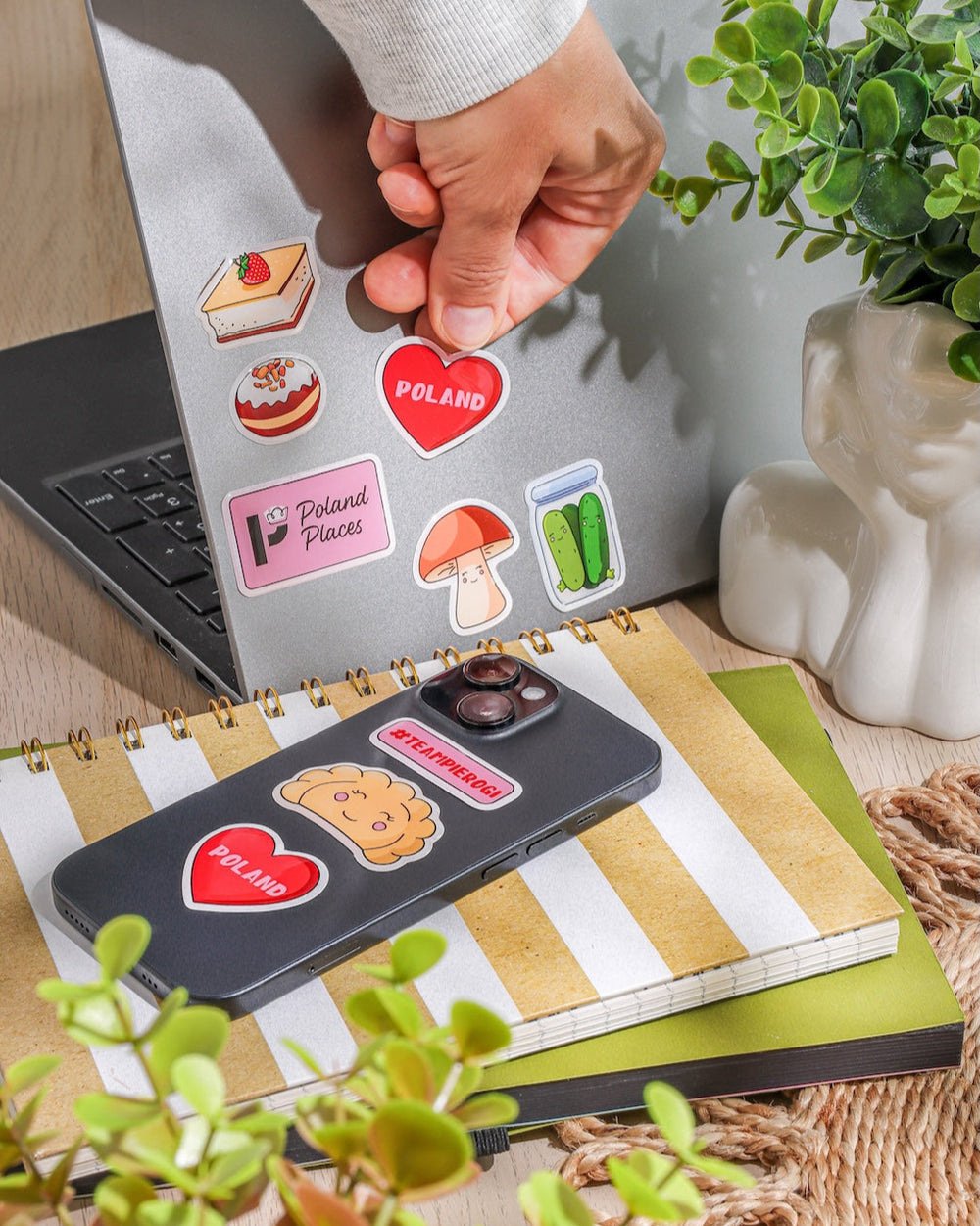 3D Stickers Polish Food