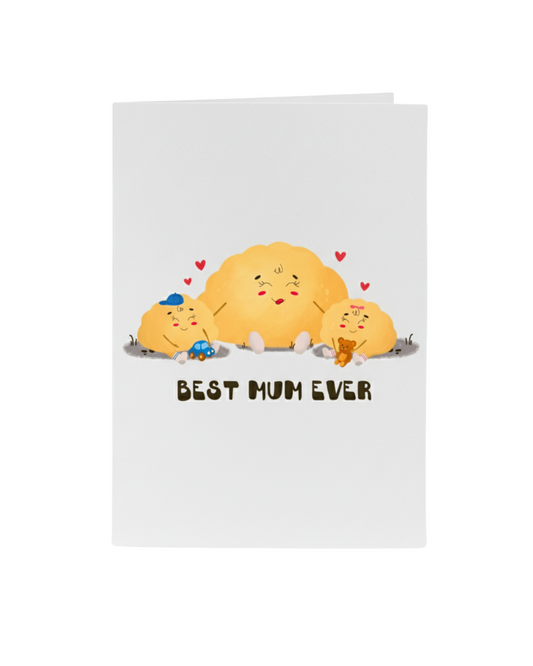 Best Mum Ever Pierogi Greeting Card