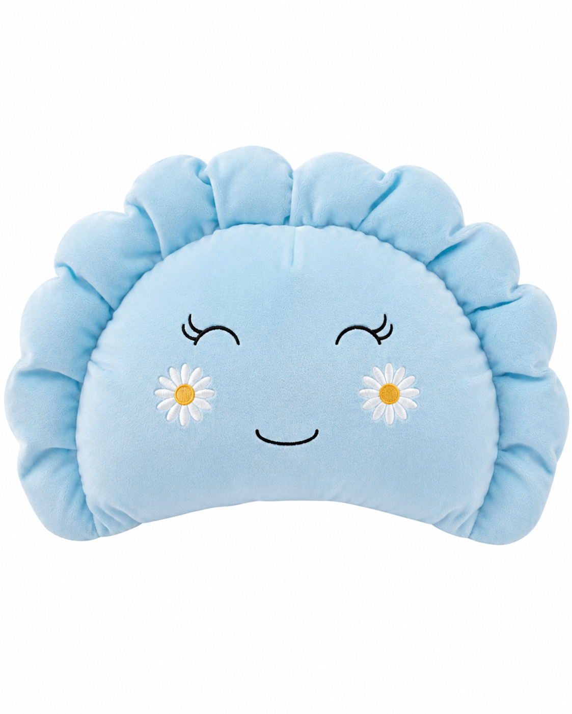 Pierogi Pillow with Daisies