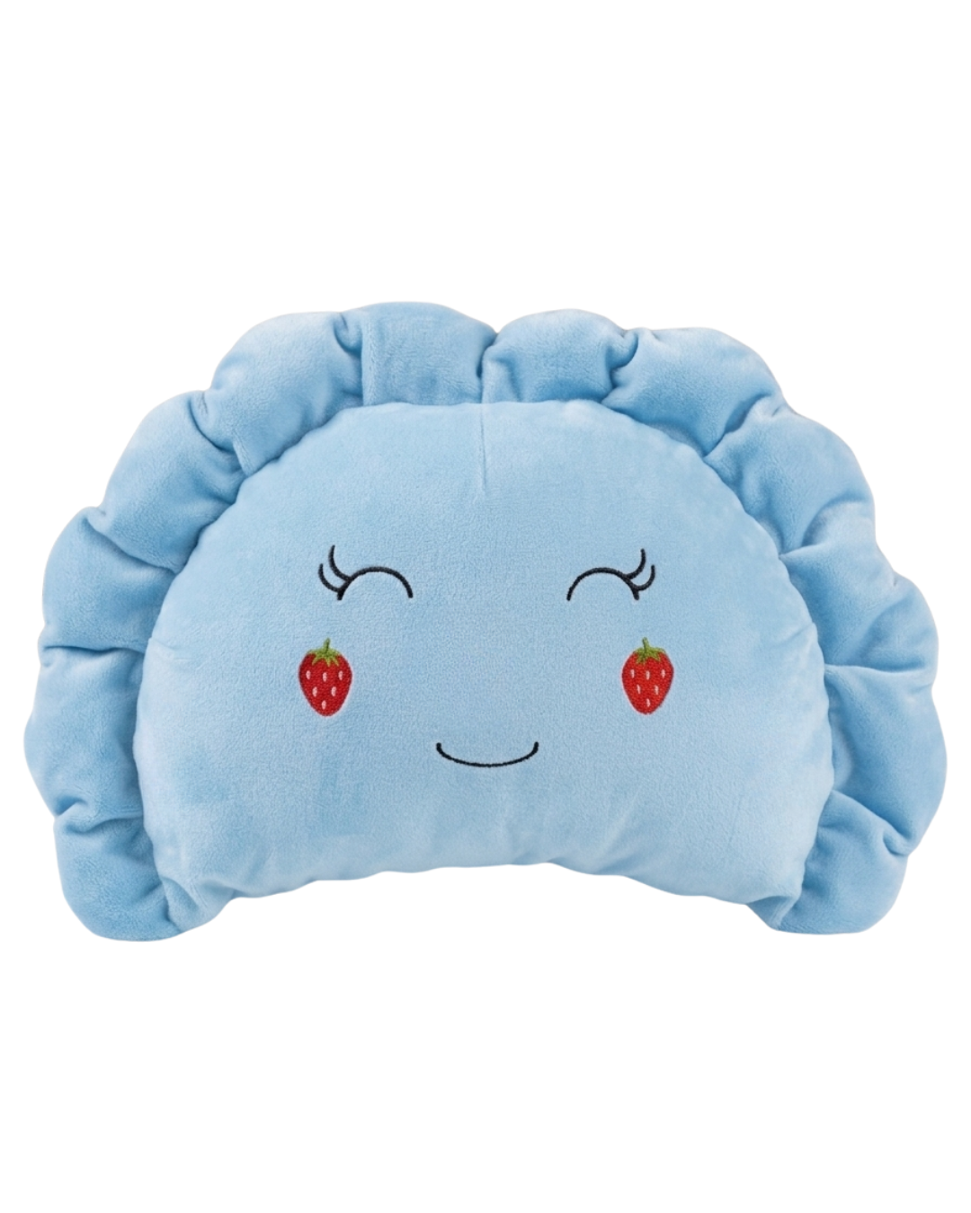 Pierogi Pillow with Strawberry Cheeks