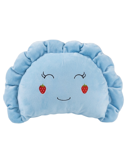 Pierogi Pillow with Strawberry Cheeks