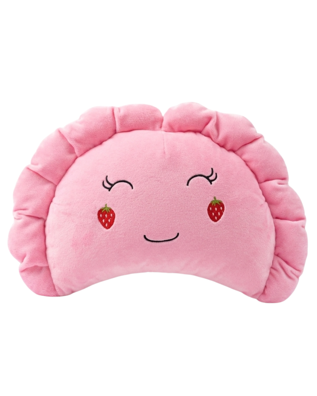 Pierogi Pillow with Strawberry Cheeks