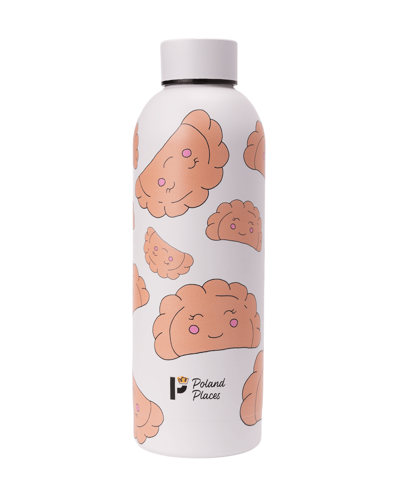Pierogi Thermal Bottle — White