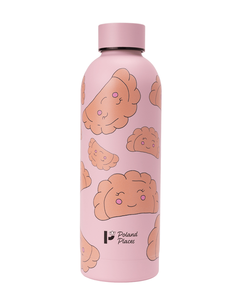 Pierogi Thermal Bottle — Pink