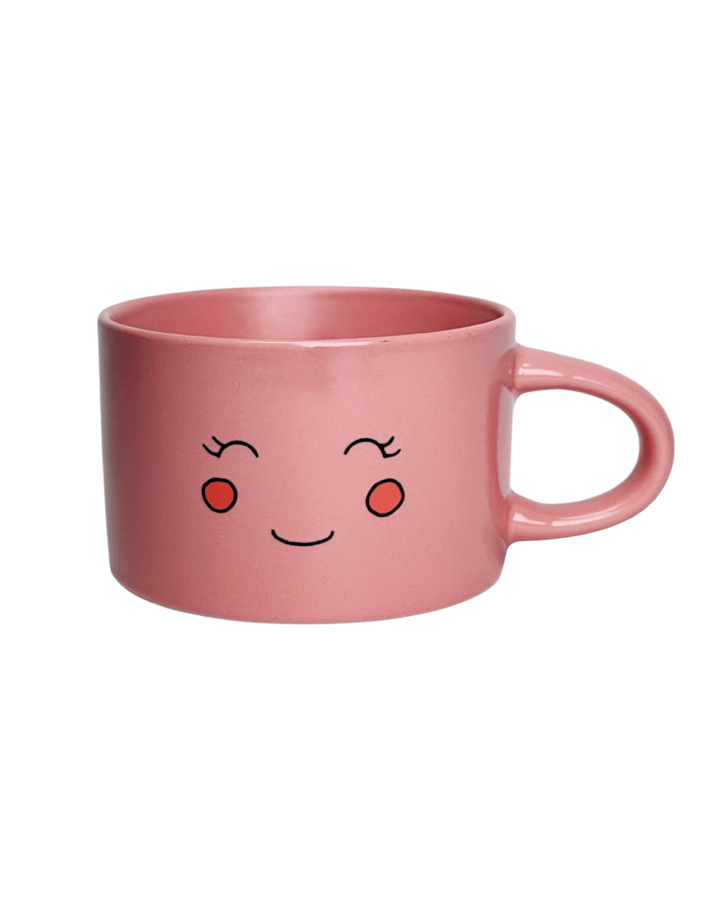 Ceramic Cup with Smiling Face