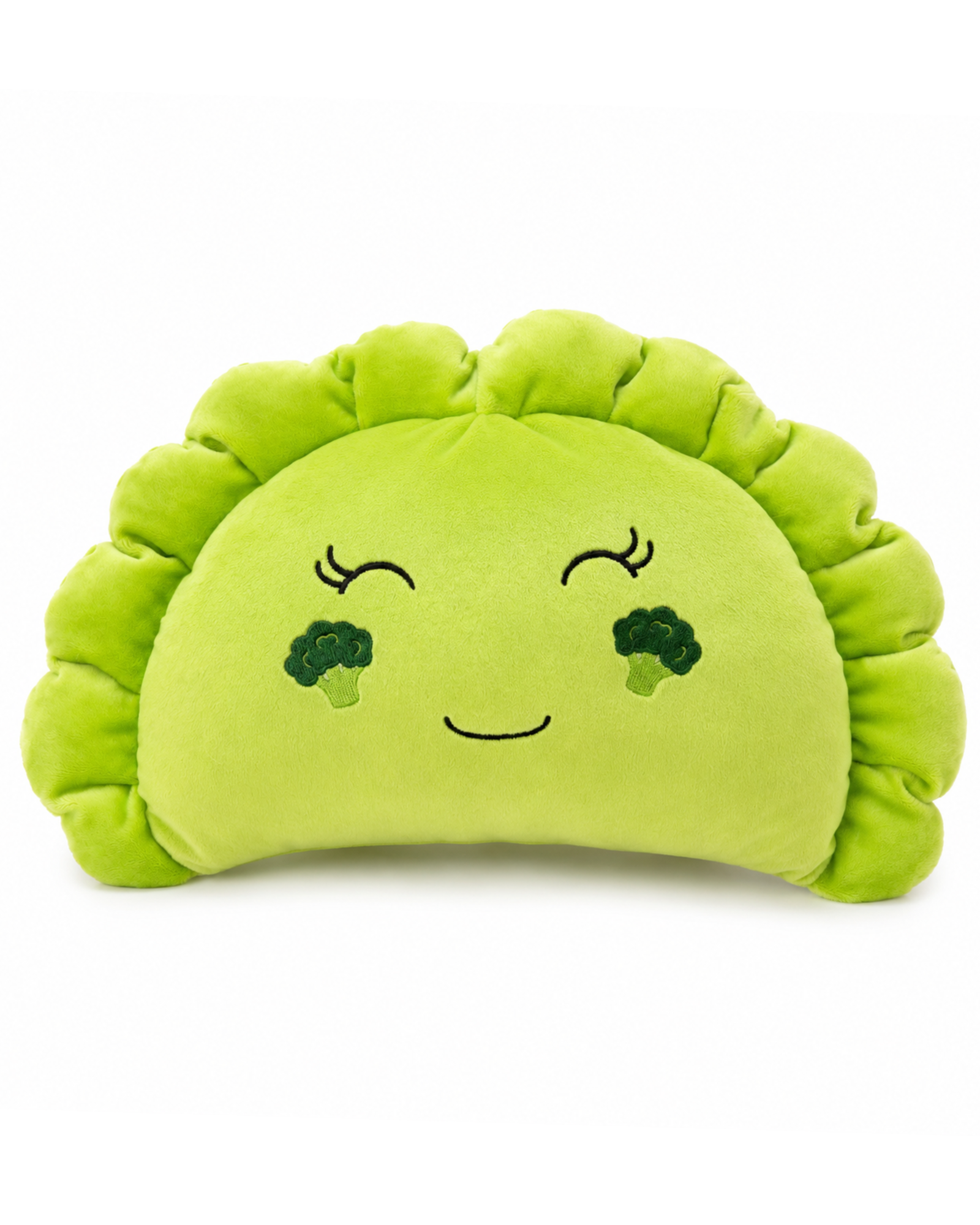 Pierogi Pillow with Broccoli Cheeks