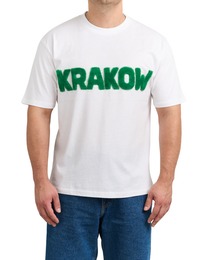 Koszulka KRAKOW z futrzanym napisem