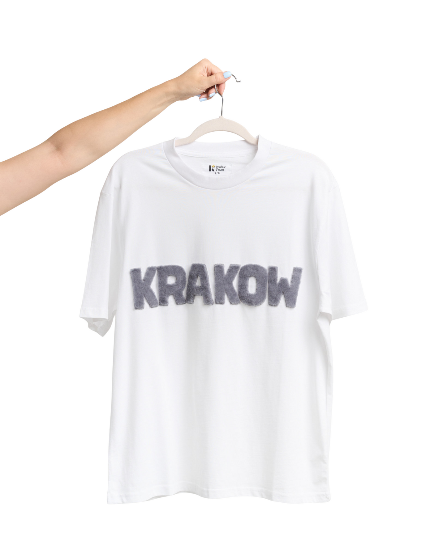 Koszulka KRAKOW z futrzanym napisem