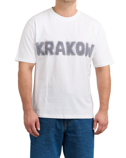 Koszulka KRAKOW z futrzanym napisem
