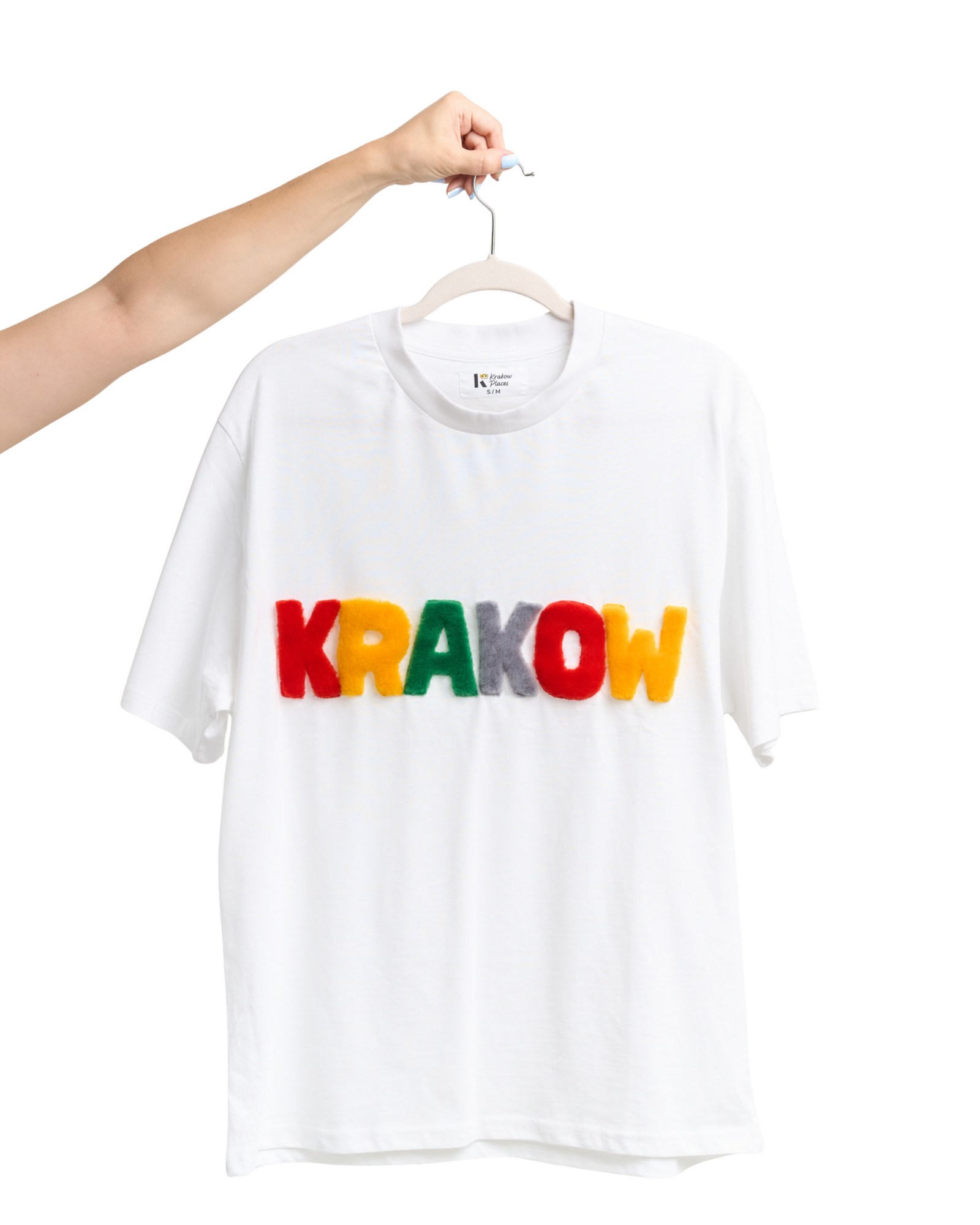 T-Shirt KRAKOW with Handcrafted Fur Lettering