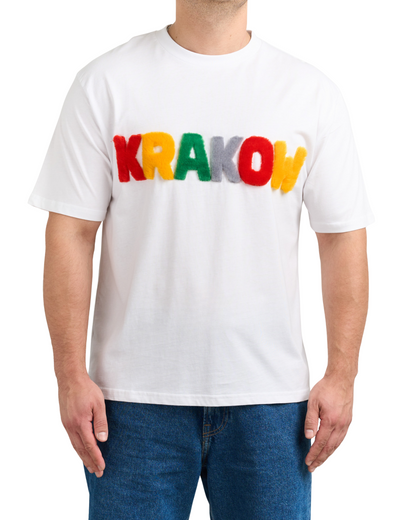 Koszulka KRAKOW z futrzanym napisem