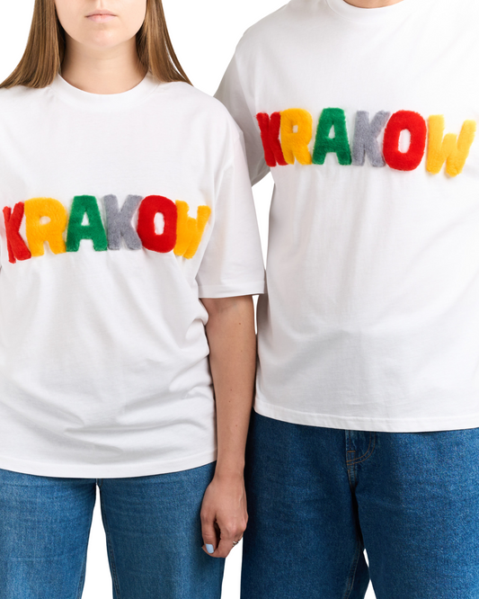 T-Shirt KRAKOW with Handcrafted Fur Lettering