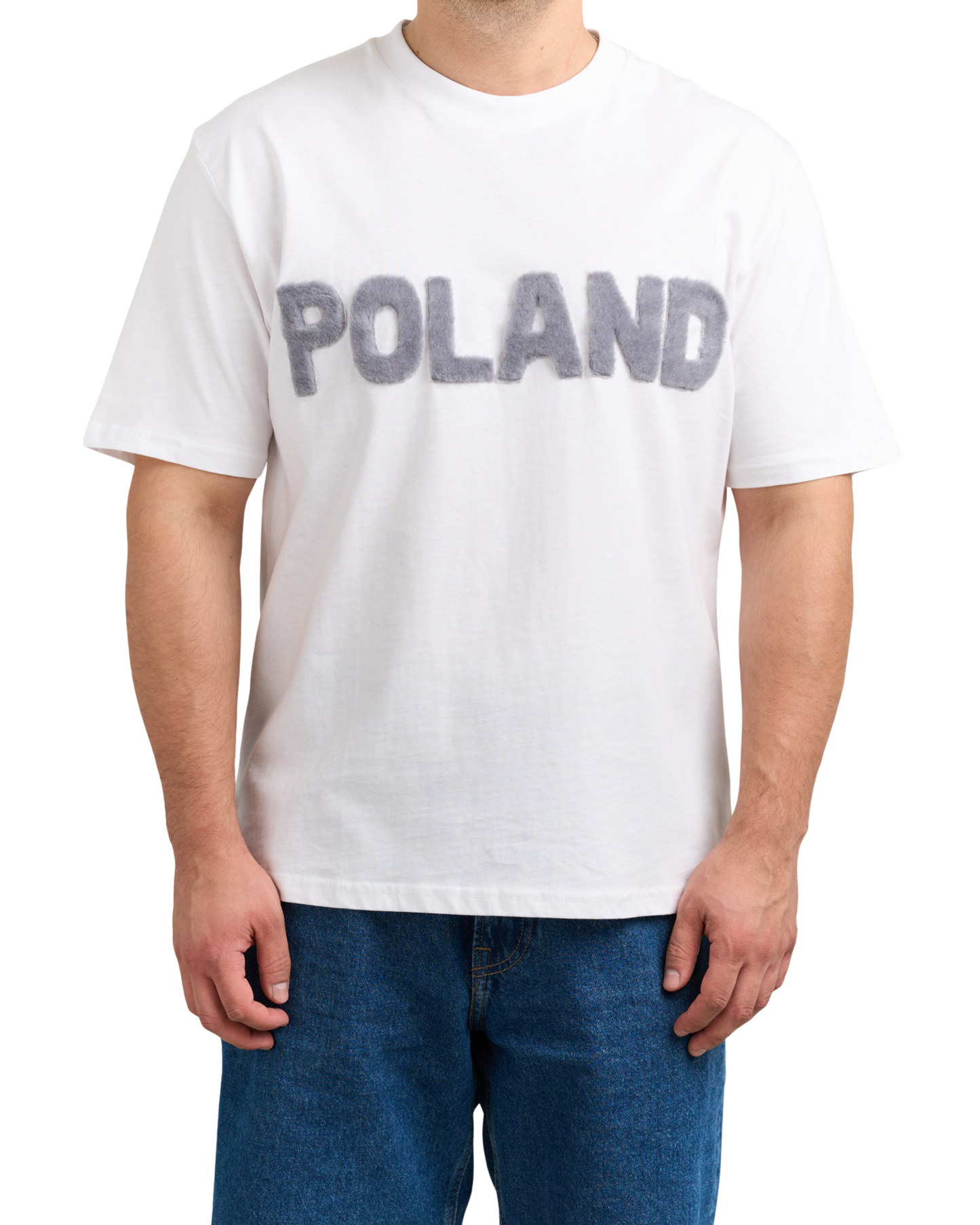 T-Shirt POLAND with Handcrafted Fur Lettering
