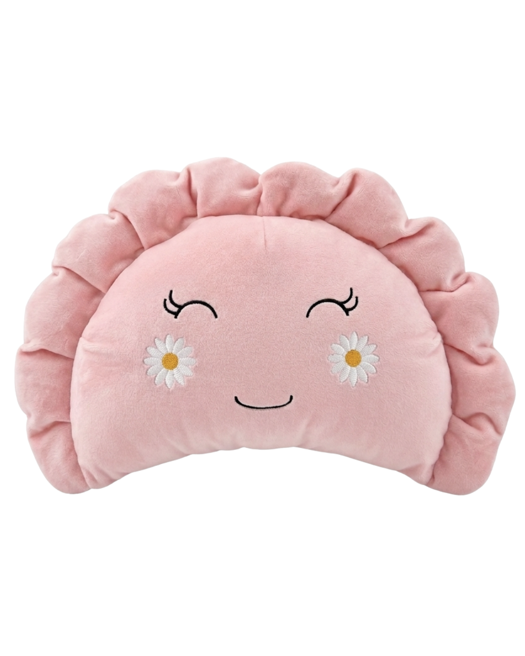 Pierogi Pillow with Daisies