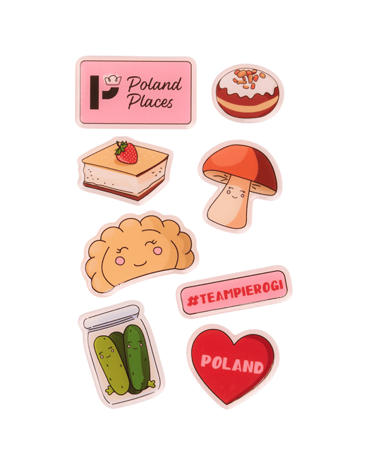 3D Stickers Polish Food