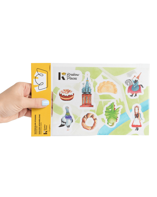 Stickers Krakow Map