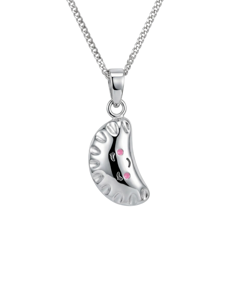 Pierogi Necklace — Silver