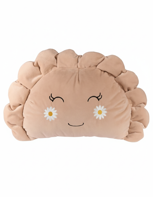 Pierogi Pillow with Flowers