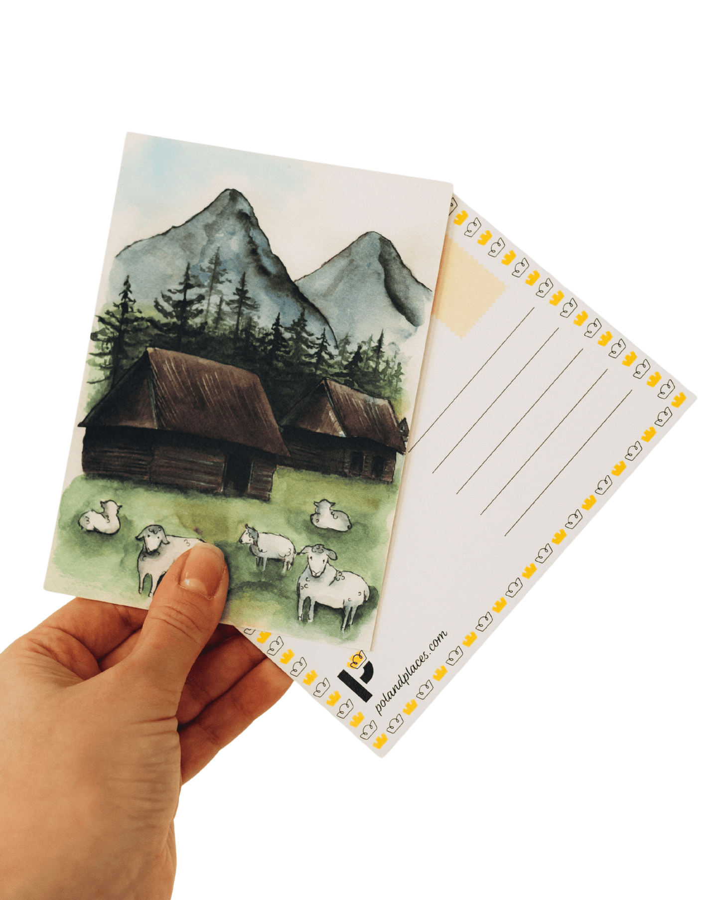 Zakopane Watercolor Postcard