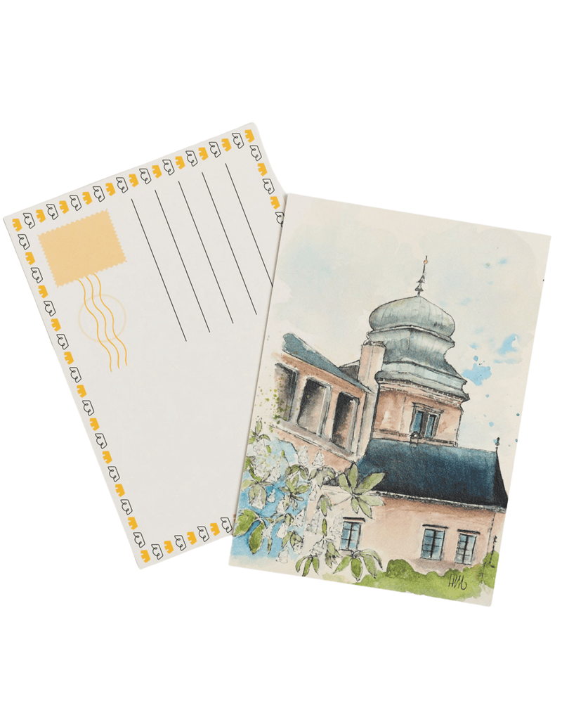 Krakow Watercolor Postcards — Wawel's Chestnut Blossom