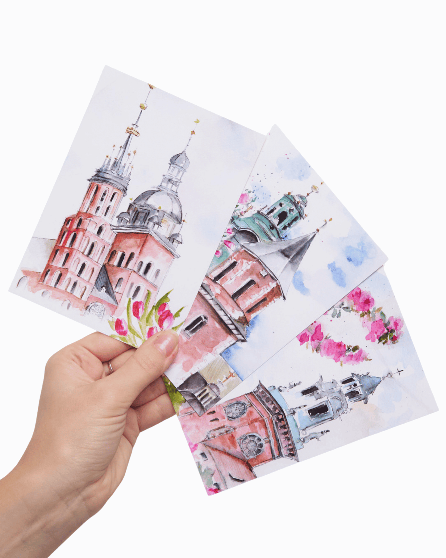 Krakow Watercolor Postcards | Set of 3