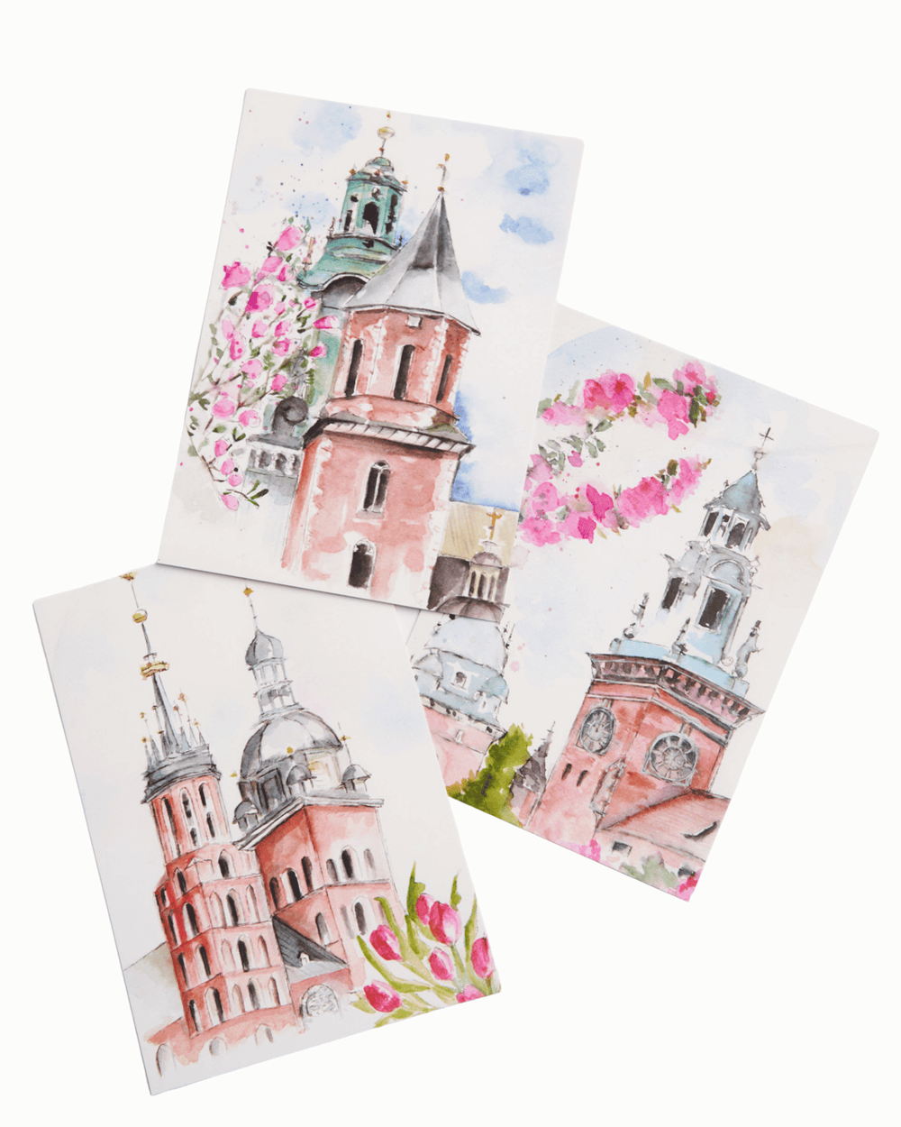 Krakow Watercolor Postcards