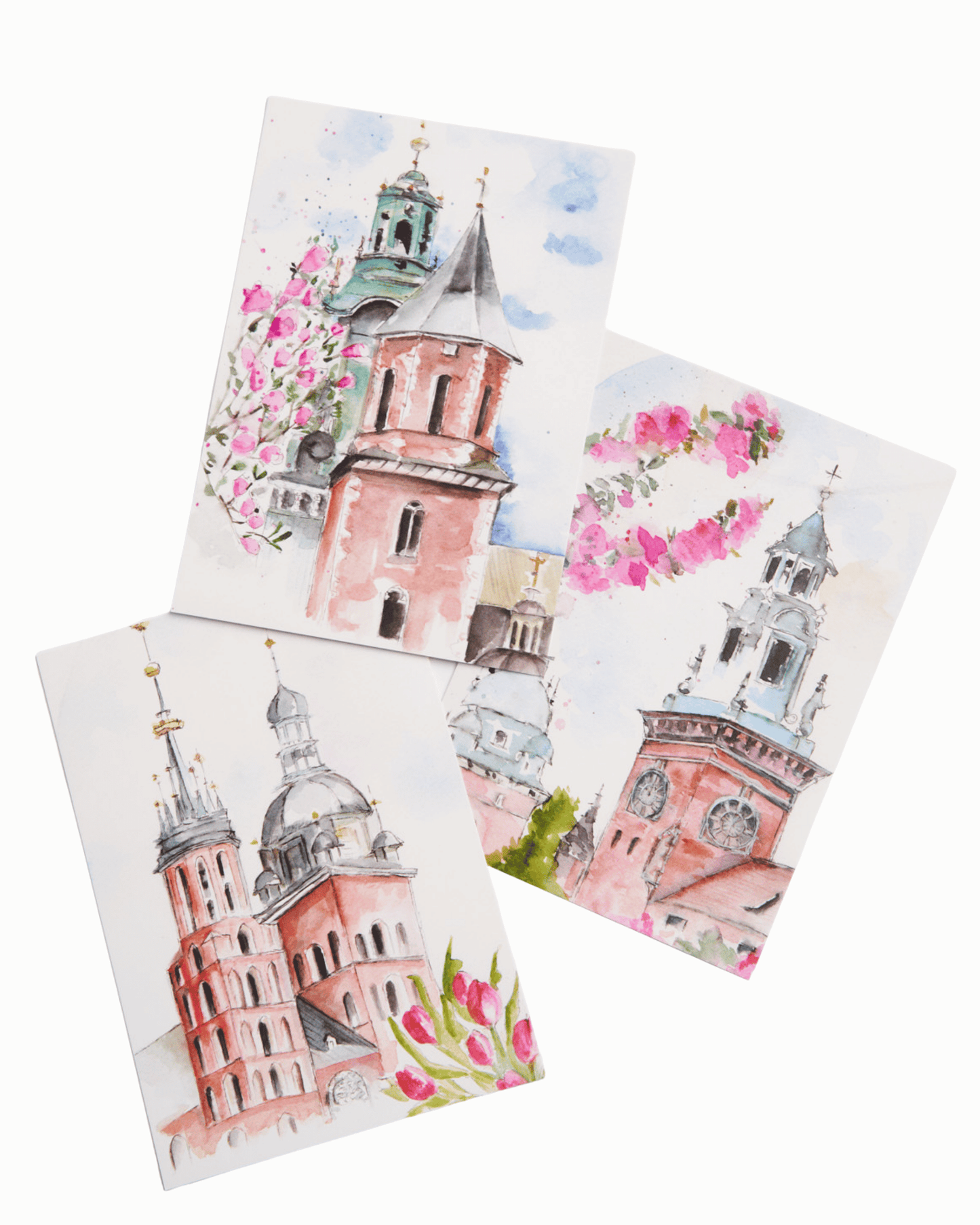 Krakow Watercolor Postcards | Set of 3