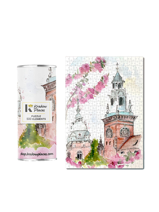 Krakow Puzzles Cherry Blossoms at Wawel