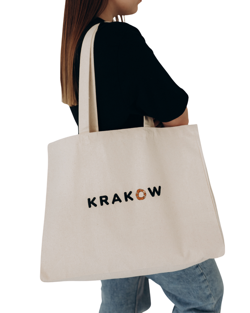 Bolsa con la inscripción de Cracovia