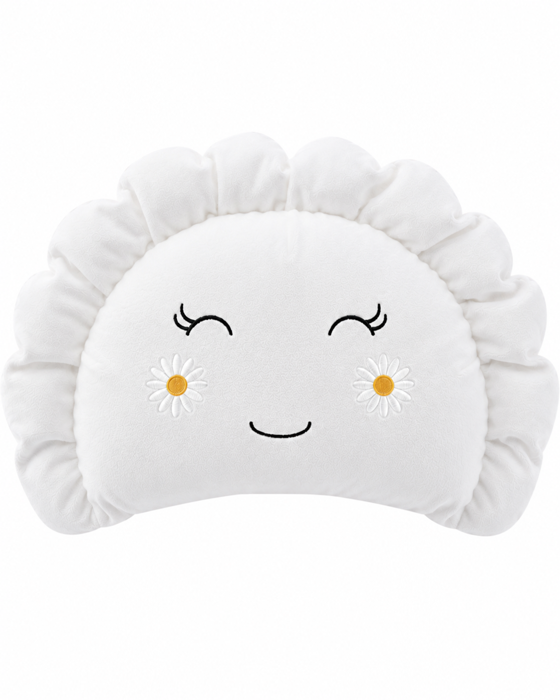 Pierogi Pillow with Daisies